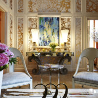 wallpaper design in the hall photo ideas