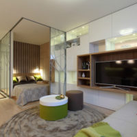 interior of a one-bedroom apartment 36 sq m photo