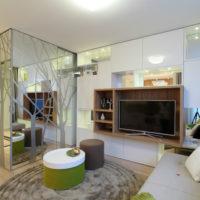 interior of a one-bedroom apartment 36 sq m