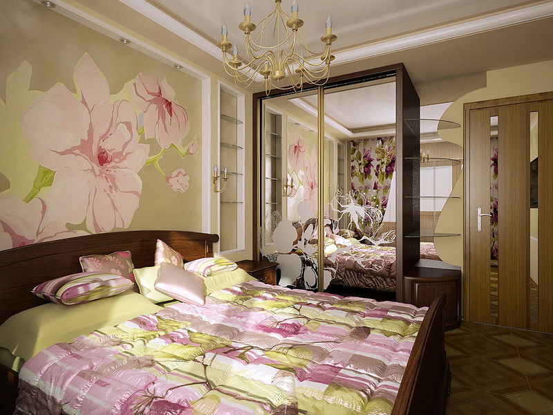 bedroom floral design