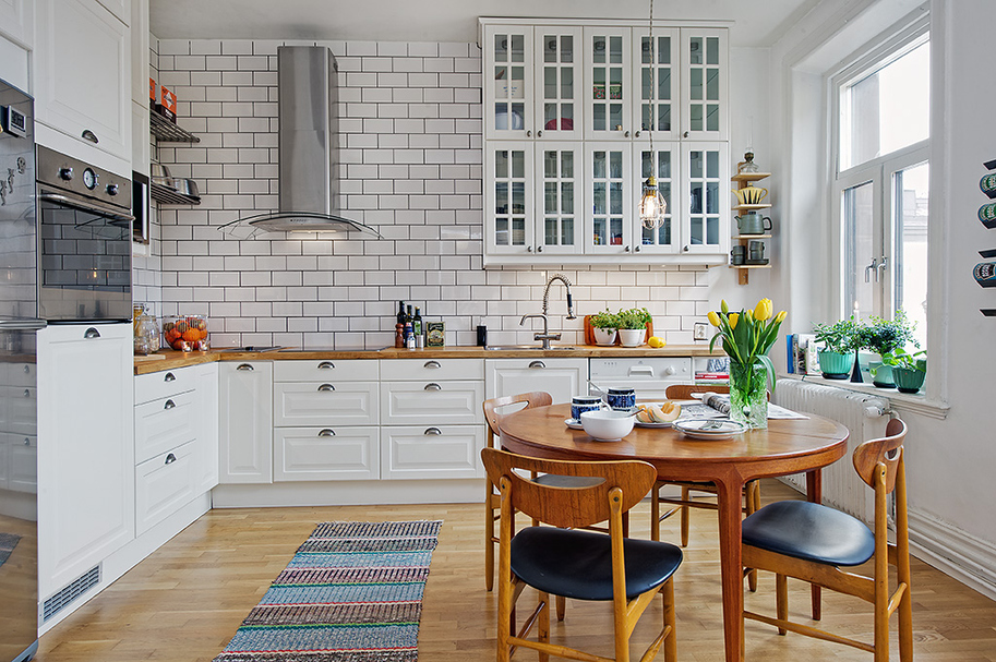 Dapur bergaya Scandinavia