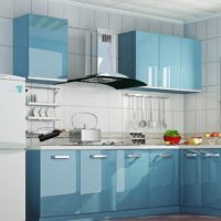 dapur berwarna biru