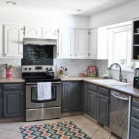 kitchen in gray