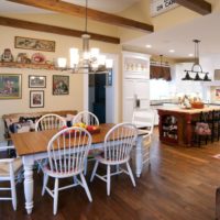 country style kitchen at home