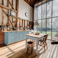 country style kitchen in house