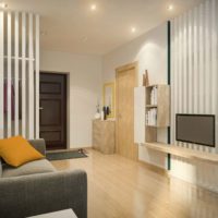 idea reka bentuk 42 m2 apartmen