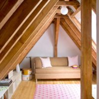 attic in a private house