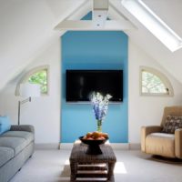 attic in a private house design ideas