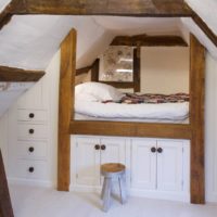 attic in a private house interior