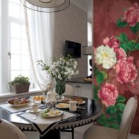 printed kitchen wallpaper