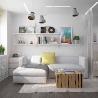 Studio apartment 30 sq m design photo