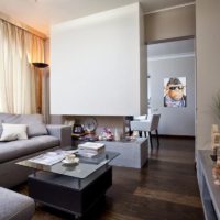 Studio apartment 30 sq m design photo