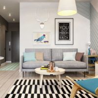 studio apartment 42 sq m design photo