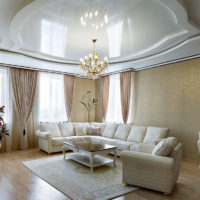 ceiling in the living room interior