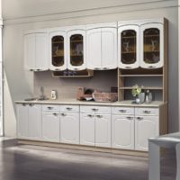 white kitchen set