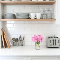 foto set dapur putih