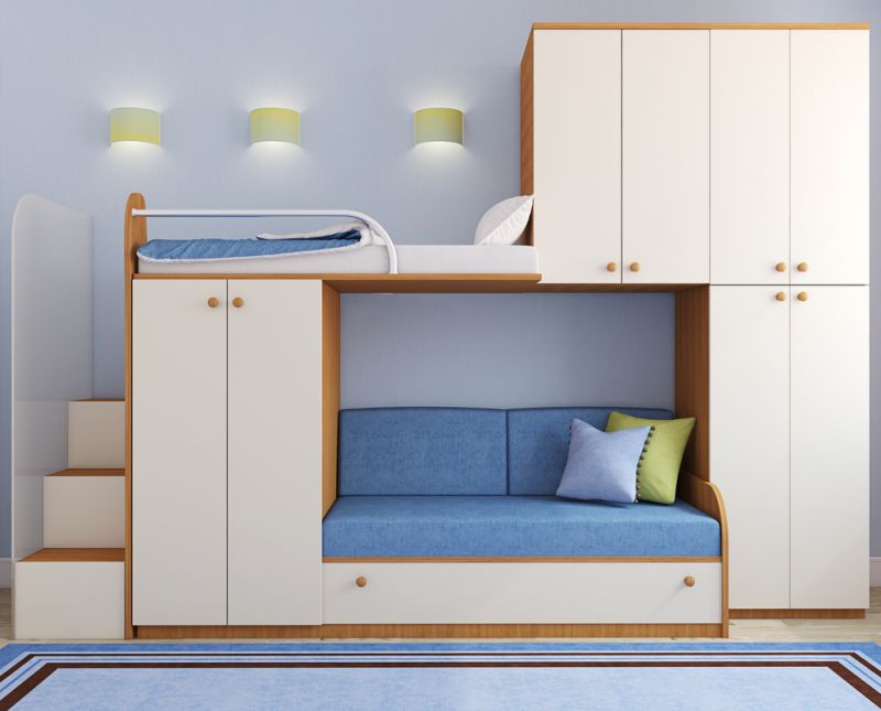 children's bed in the bedroom