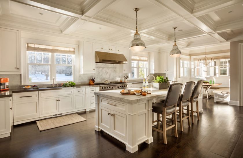 spacious bright kitchen design