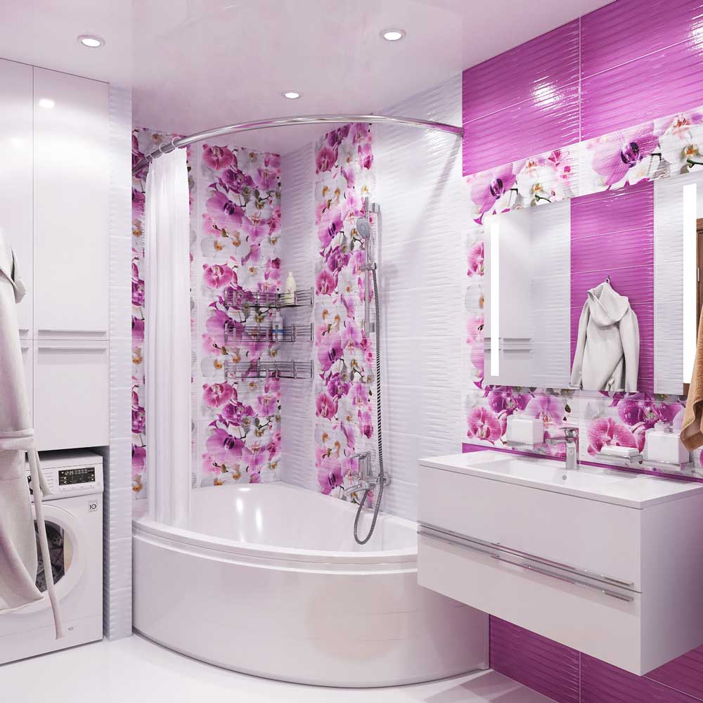 bright bathroom design