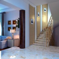 staircase in the hallway design