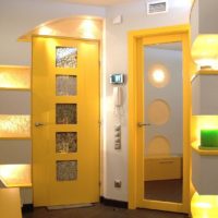 hallway in an apartment in a panel house photo interior