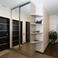 entrance hall in an apartment in a panel house stylish design