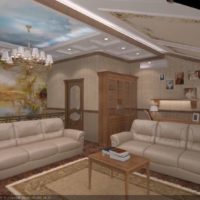 تصميم 3D التصور تصميم شقة الصورة