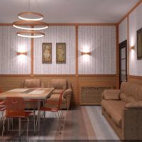 Visualisasi reka bentuk 3D reka bentuk foto apartmen