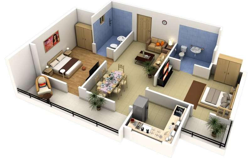 Visualisasi apartmen 3d