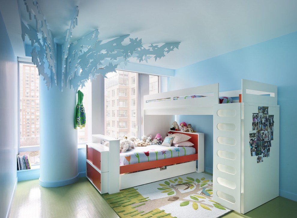 nursery interior for girl and boy