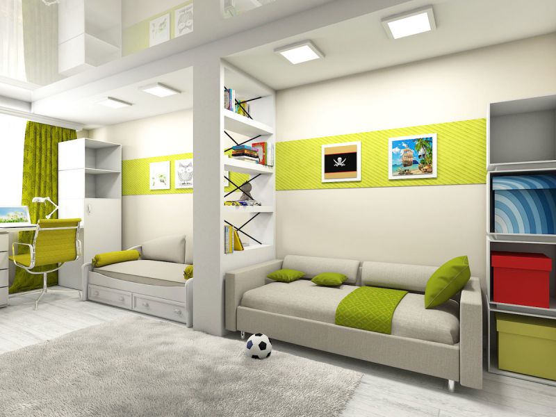 color scheme of a children's room