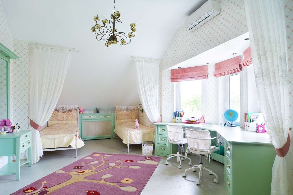 long table in the children's room