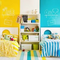 children's room for a boy and a girl