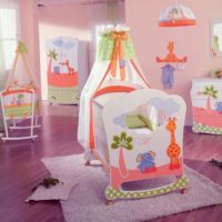 children's room for a newborn is bright