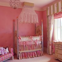 children's room for a newborn for a girl