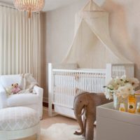 children's room for a newborn is bright