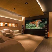 home cinema design photo interior