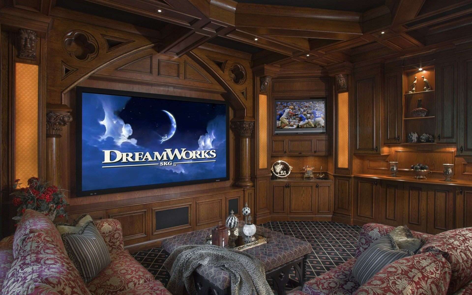 cozy home theater design