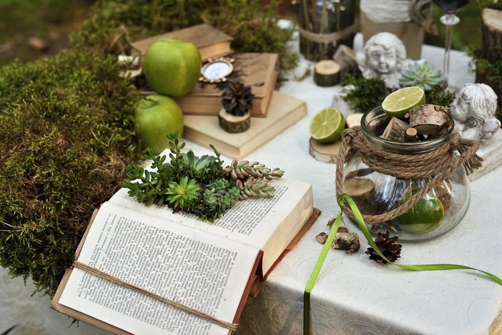 Eco-friendly wedding table