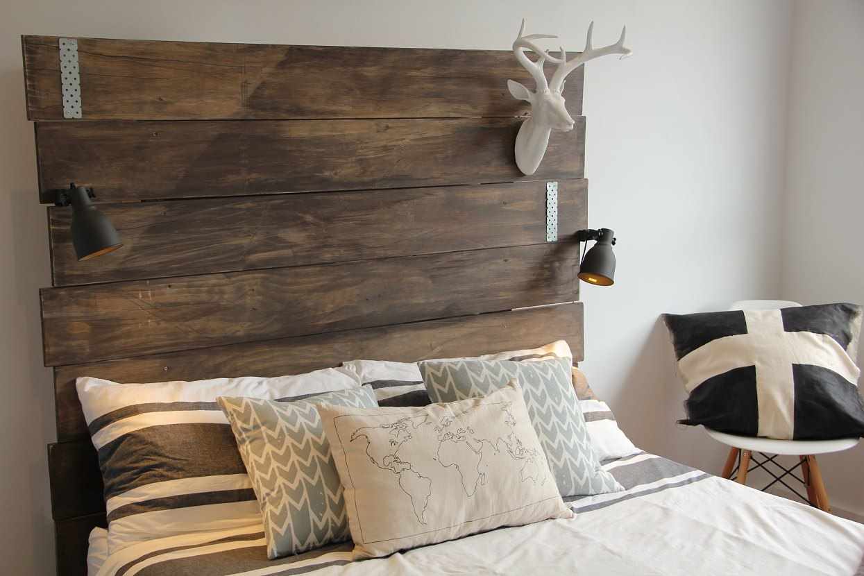 the idea of ​​an unusual headboard