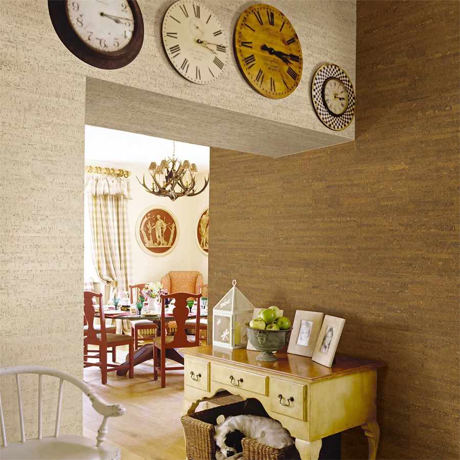 use of cork in room design