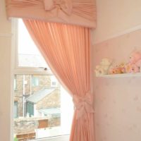 an example of a combination of an unusual peach color in the interior of an apartment photo