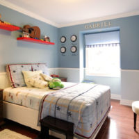 Platform bed in the children's room