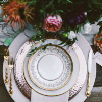 Cutlery on the wedding table