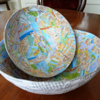 Papier-mâché decorative plates