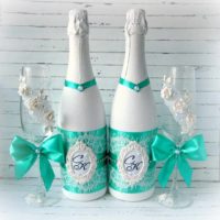 variant of light design style wedding glasses photo