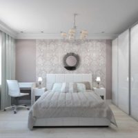 option of a bright bedroom interior 20 meters picture