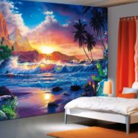 Motif hebat di bilik tidur mural