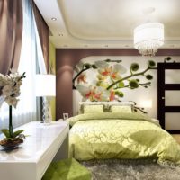 Wall mural bedroom lighting