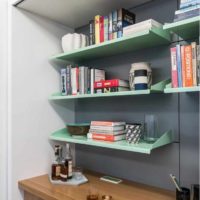 variant of unusual design of shelves picture